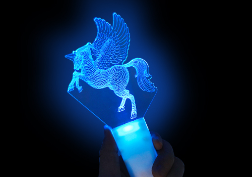アクリル製のコンサート発光棒・ユニコーン