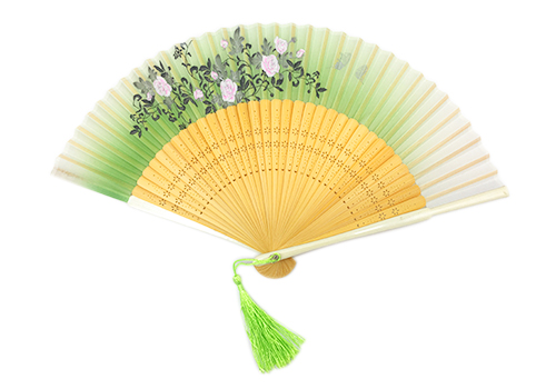 花の折り扇子