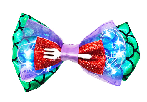 発光虹色のヘアピン