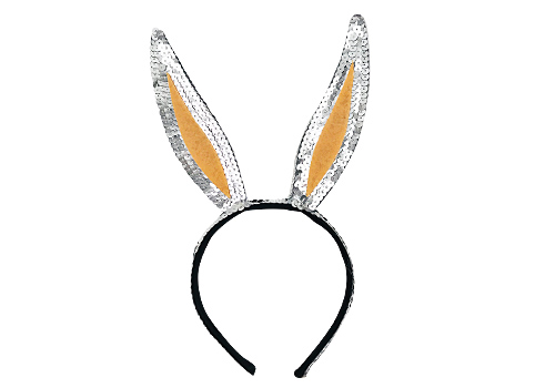 ウサギ耳のカチューシャ