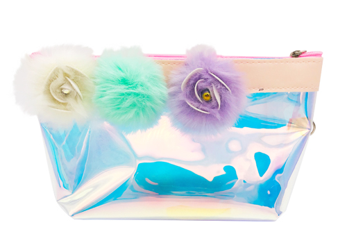 花毛玉のカラーバッグ