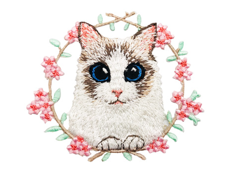 刺繍ステッカー-E