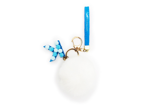 PU毛玉のキーホルダー