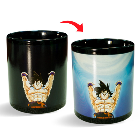 セラミック製の感温変色コップ