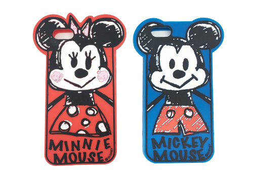 ミッキーマウスのシリコン携帯ケース