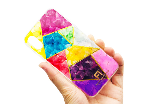 ドライフラワー・スマホケース