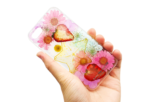 ドライフラワー・スマホケース