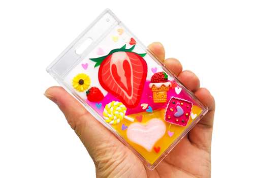 アクリル製のバスカードケース