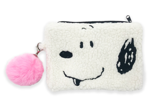 毛玉のスヌーピーバッグ