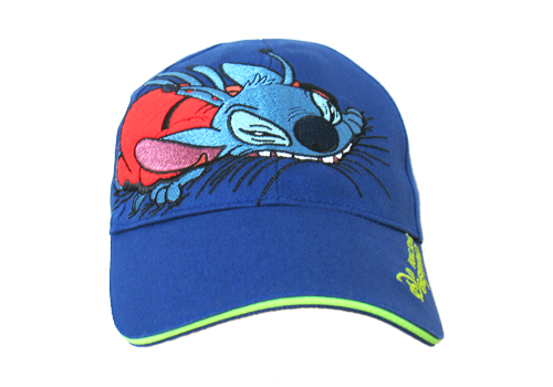 蓝色贴布绣太阳帽