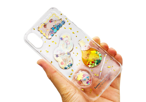 液体入れのスマホケース