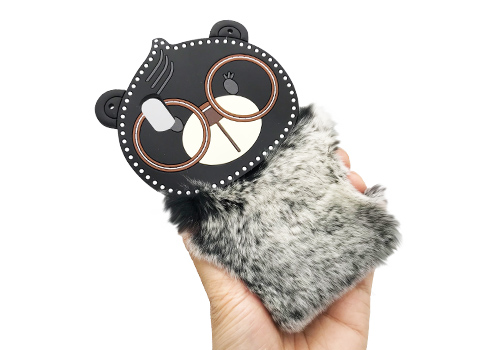 ウールのシリコーンスマホケース