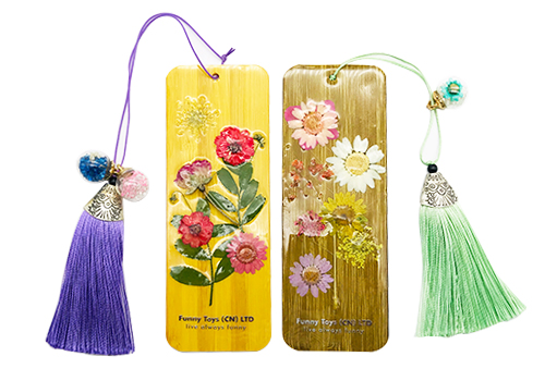 竹ドライフラワーの札